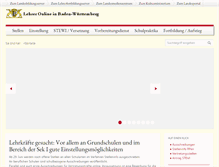 Tablet Screenshot of lehrer-online-bw.de